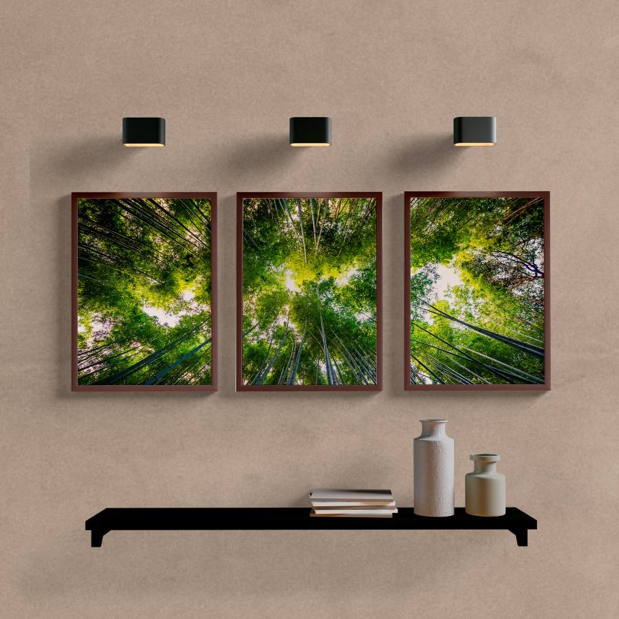 Kit Quadros Decorativos Paisagem Bamboo - imagem 5