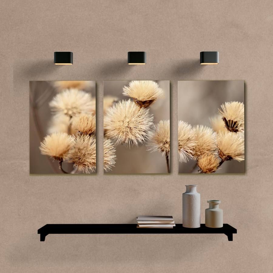 Kit Quadros Decorativos Paisagem Flores - imagem 6