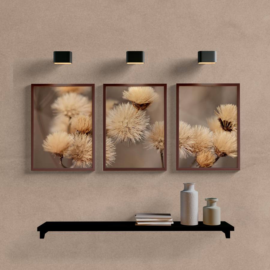 Kit Quadros Decorativos Paisagem Flores - imagem 5