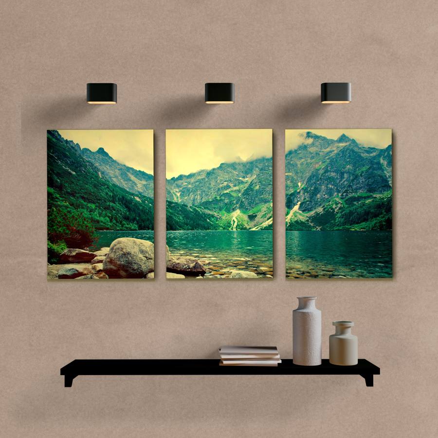 Kit Quadros Decorativos Paisagem Lago - imagem 6