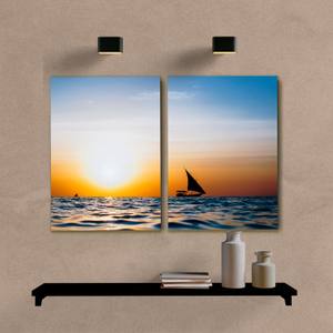 Kit Quadros Decorativos Paisagem Mar com Barco - imagem 6