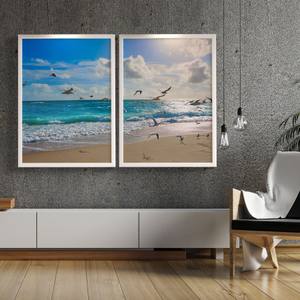 Kit Quadros Decorativos Paisagem MAr