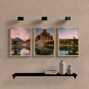Kit Quadros Decorativos Paisagem Montanha e Lago - vista aproximada da impressão