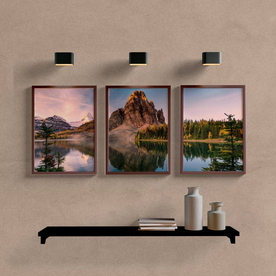 Kit Quadros Decorativos Paisagem Montanha e Lago - imagem 5