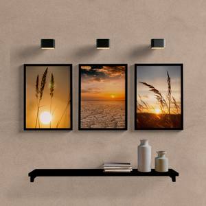 Kit Quadros Decorativos Paisagem Sunset - quadro decorativo em ambiente decorado
