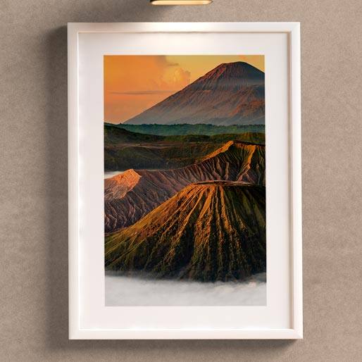 Quadro Montanhas por do sol