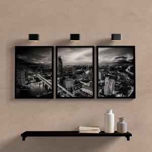 Kit quadros Decorativos Predios para sala