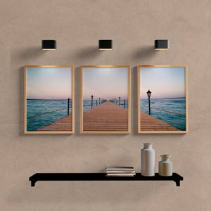 Kit Quadros Decorativos Pier - quadro decorativo em ambiente decorado
