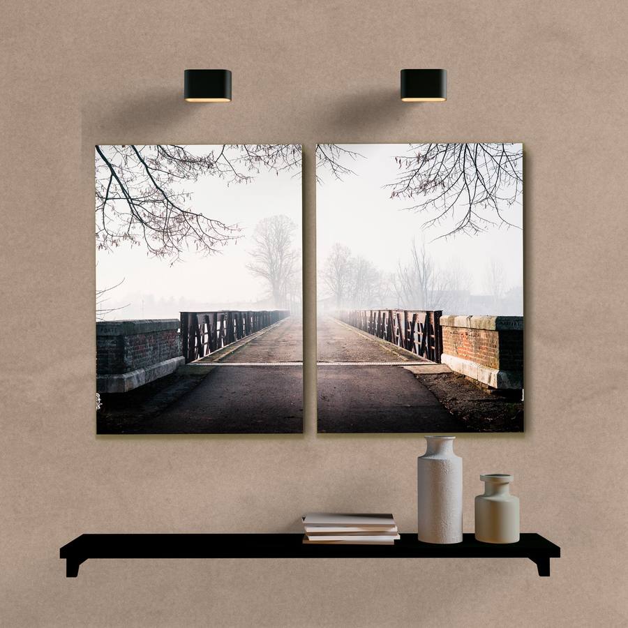 Kit Quadros Decorativos Ponte na Floresta - imagem 6