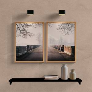 Kit Quadros Decorativos Ponte na Floresta - vista aproximada da impressão