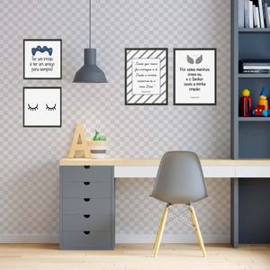 Kit Quadros Decorativos Quarto de Irmãos - detalhe da moldura e acabamento
