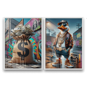 Kit Quadros Decorativos Riqueza Urbana - Estilo e Prosperidade - imagem 6