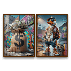 Kit Quadros Decorativos Riqueza Urbana - Estilo e Prosperidade - imagem 9