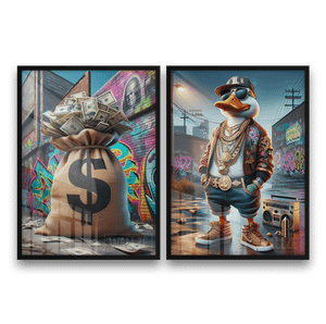 Kit Quadros Decorativos Riqueza Urbana - Estilo e Prosperidade - imagem 7