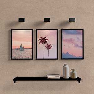 Kit Quadros Decorativos Rose Paisagens - quadro decorativo em ambiente decorado