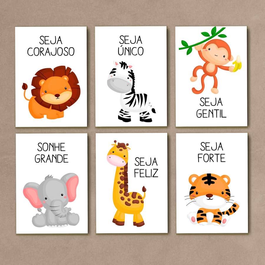 Kit Quadros Decorativos Safari - quadro decorativo em ambiente decorado
