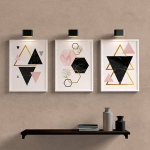 Kit Quadros Decorativos Sala Geométrico
