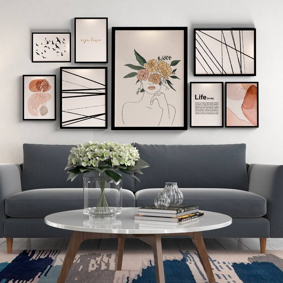 Kit Quadros Decorativos Seja Leve
