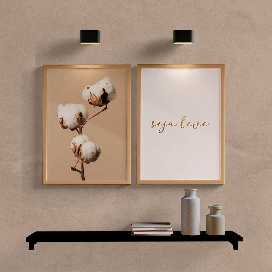 Kit Quadros Decorativos Seja Leve - vista aproximada da impressão