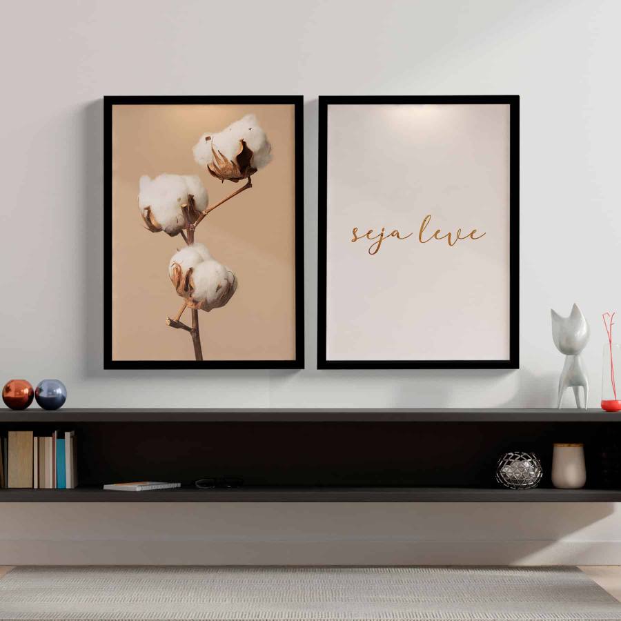 Kit Quadros Decorativos Seja Leve | Wallze