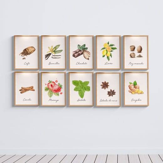 Kit Quadros Decorativos para cozinha