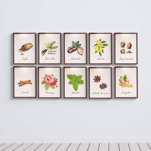 Kit Quadros Decorativos Temperos Doces - vista aproximada da impressão