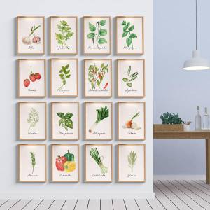 Kit Quadros Decorativos Temperos para Cozinha