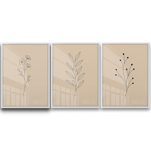 Kit Quadros Decorativos Trio Botânico Minimalista - imagem 6