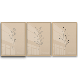 Kit Quadros Decorativos Trio Botânico Minimalista - imagem 7