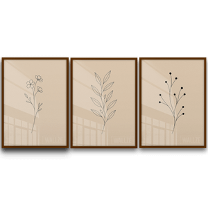 Kit Quadros Decorativos Trio Botânico Minimalista - imagem 8