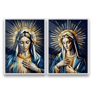 Kit Quadros Decorativos Vigem Maria -  A Graça e a Compaixão - imagem 6