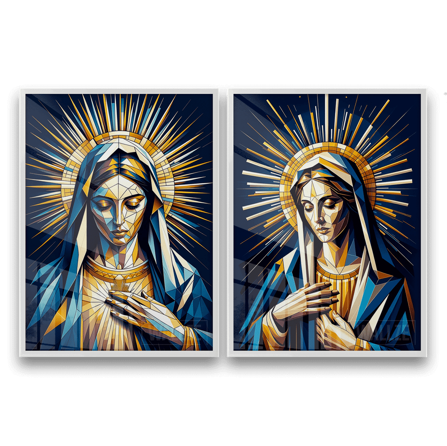 Kit Quadros Decorativos Vigem Maria -  A Graça e a Compaixão - imagem 6