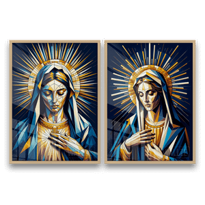 Kit Quadros Decorativos Vigem Maria -  A Graça e a Compaixão - imagem 8