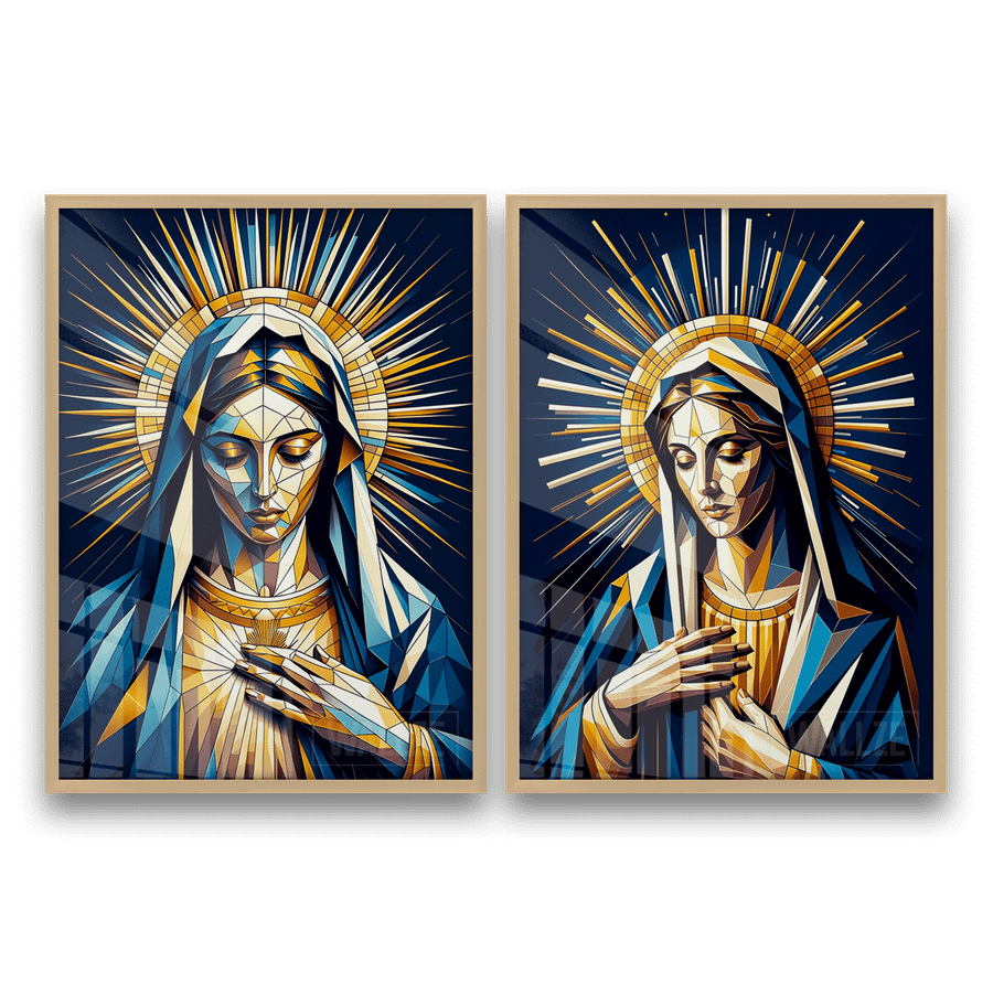 Kit Quadros Decorativos Vigem Maria -  A Graça e a Compaixão - imagem 8