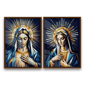 Kit Quadros Decorativos Vigem Maria -  A Graça e a Compaixão - imagem 9