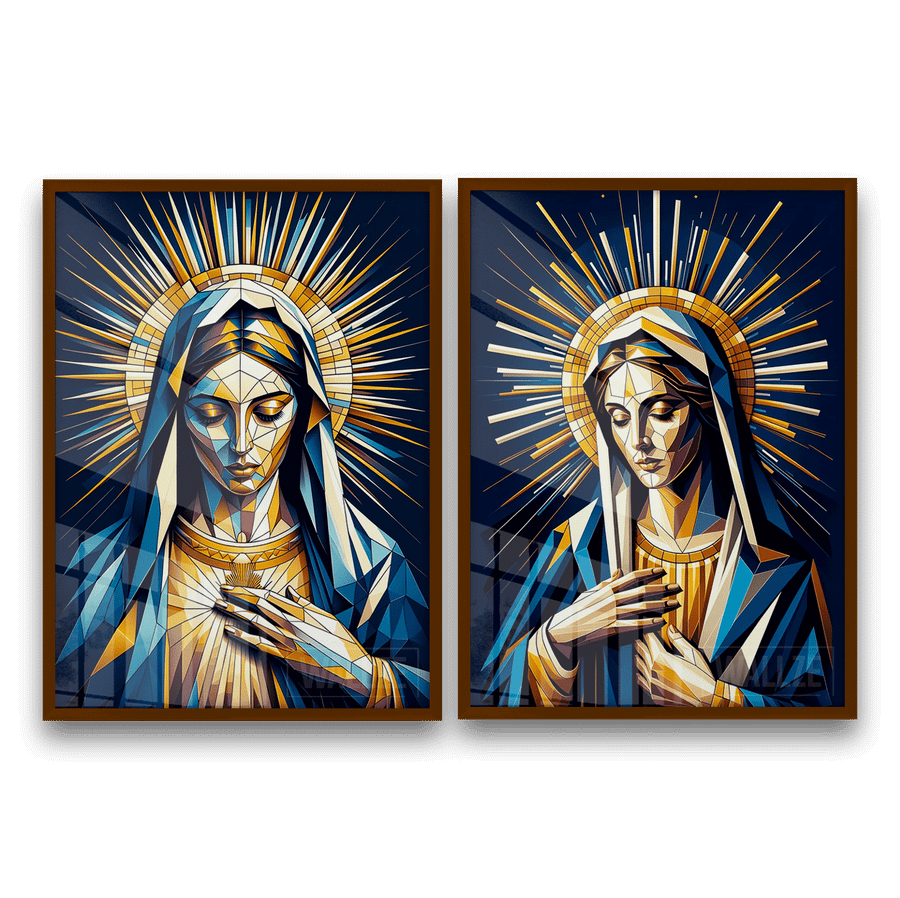 Kit Quadros Decorativos Vigem Maria -  A Graça e a Compaixão - imagem 9