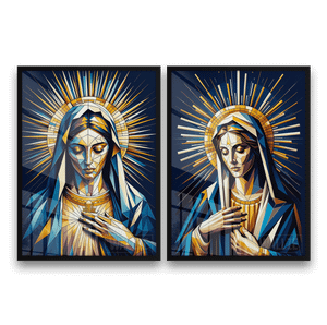 Kit Quadros Decorativos Vigem Maria -  A Graça e a Compaixão - imagem 7