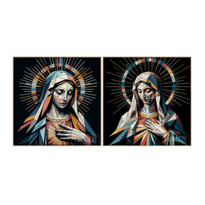 Kit Quadros Decorativos Virgem Maria -  A Mãe da Misericórdia - vista aproximada da impressão