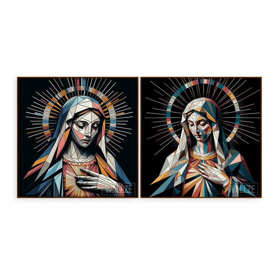 Kit Quadros Decorativos Virgem Maria -  A Mãe da Misericórdia - imagem 5