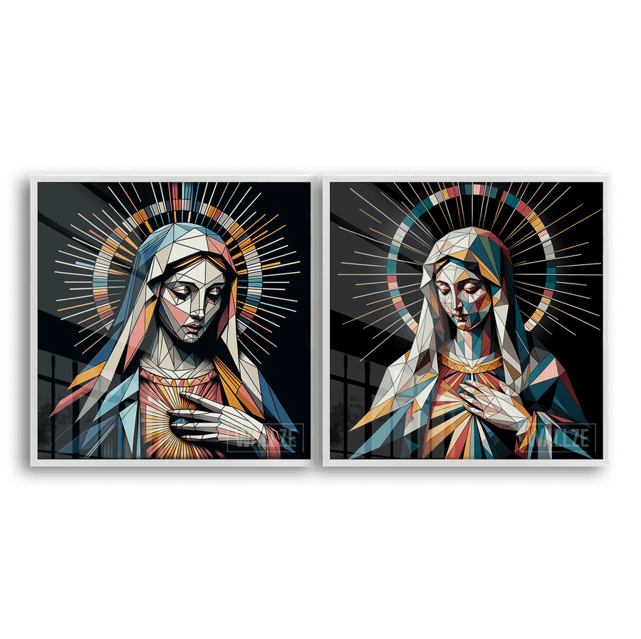 Kit Quadros Decorativos Virgem Maria -  A Mãe da Misericórdia - imagem 6