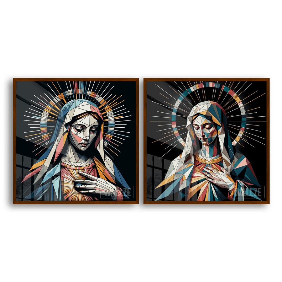 Kit Quadros Decorativos Virgem Maria -  A Mãe da Misericórdia - imagem 9