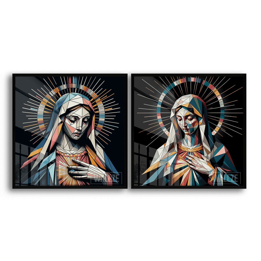 Kit Quadros Decorativos Virgem Maria -  A Mãe da Misericórdia - imagem 7
