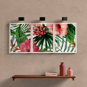 Kit Quadros Decorativos Folhas e Flores