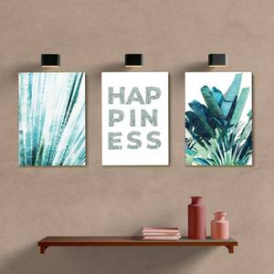 Kit Quadros Decorativos Happiness - quadro decorativo em ambiente decorado