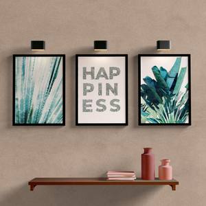 Kit Quadros Decorativos Happiness - detalhe da moldura e acabamento