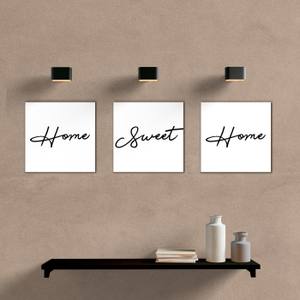 Kit Quadros Home Sweet Home - quadro decorativo em ambiente decorado