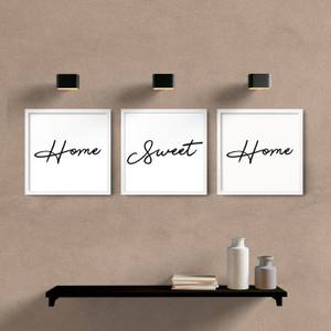 Kit Quadros Home Sweet Home - detalhe da moldura e acabamento