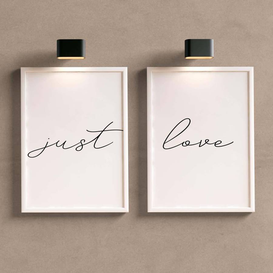 Kit Quadros Decorativos Just Love