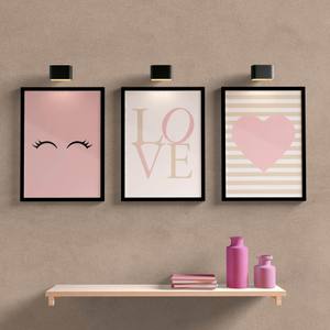 Kit Quadros Love - detalhe da moldura e acabamento
