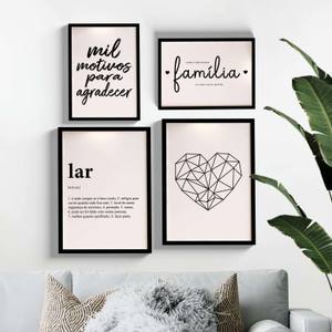 Kit Quadros Mil Motivos Slim - detalhe da moldura e acabamento